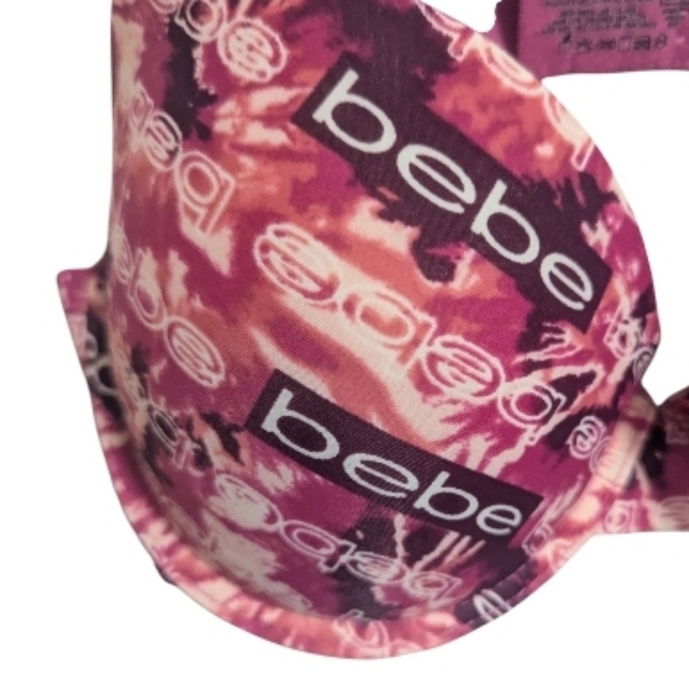 Bebe Push Up Bra 36 C Pink Adjustable W-481 - Picture 2 of 7